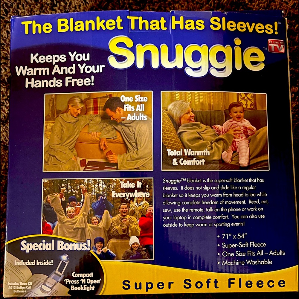 SNUGGIE~AS SEEN ON TV